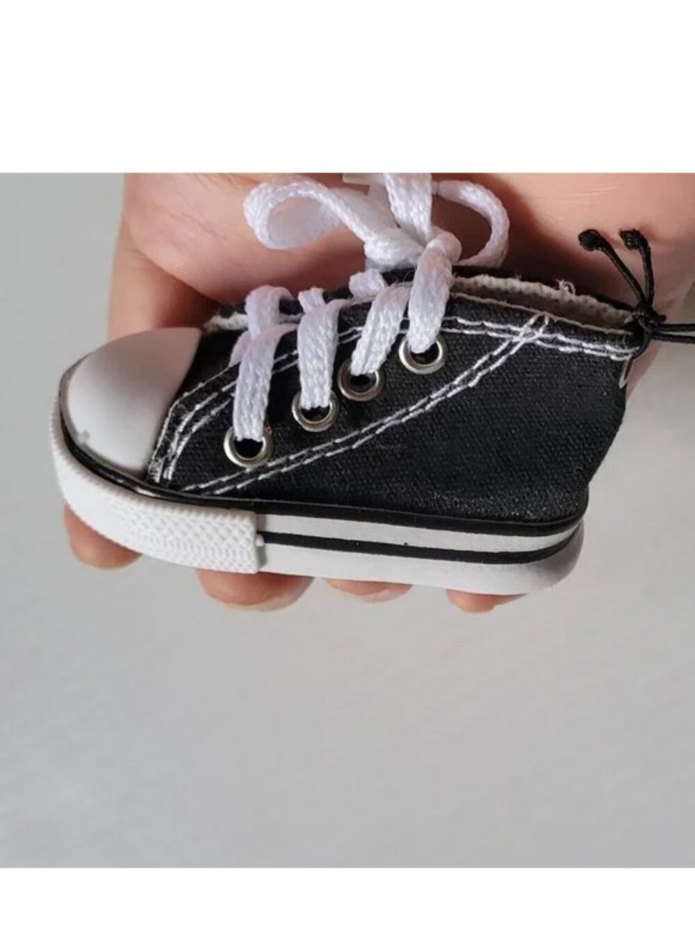 ⭕5/$17 mini Canvas Sneaker Shoe Hanging Decor Handbag Fob Bag Charm Key Ring